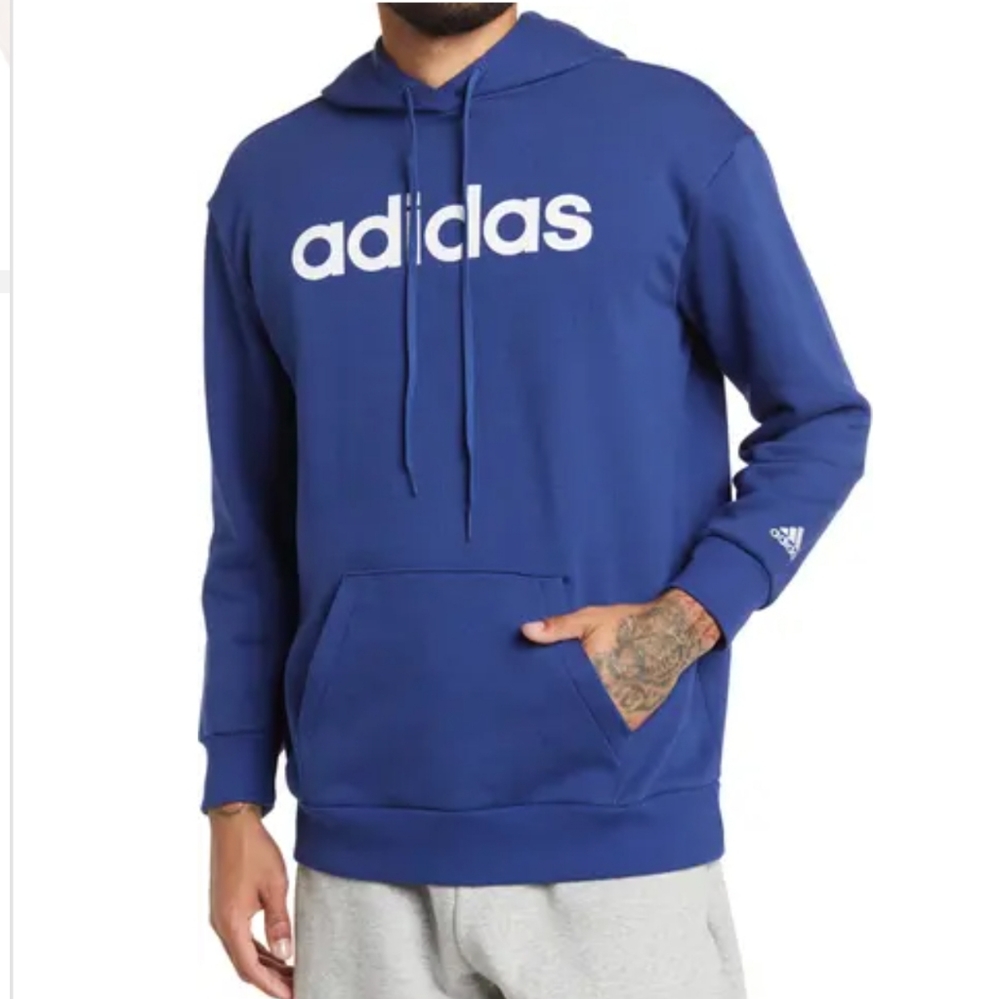 💙Adidas Drawstring Logo Hoodie